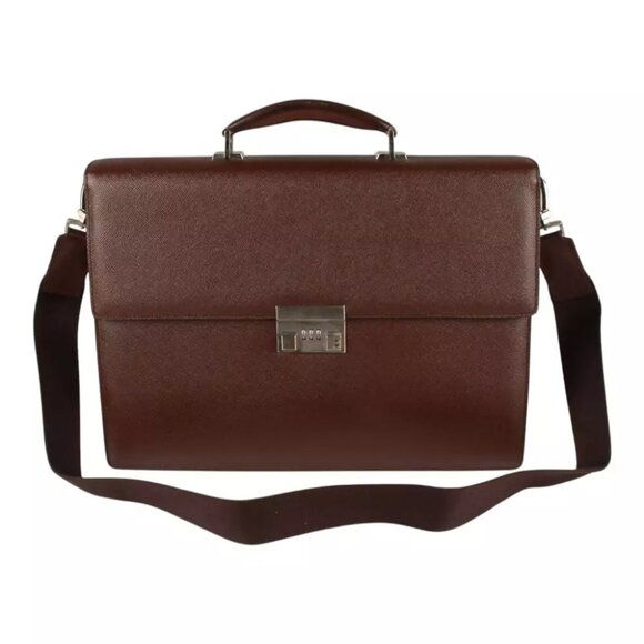 Authentic Bally mens soft two way briefcase business bag - Picture 1 of 14